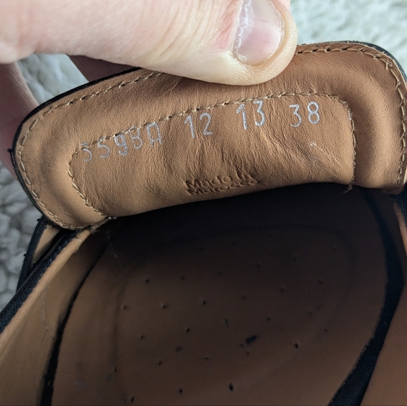 GEOX women Charyssa Ballet Flat Leather Shoes Size 38 = 8 US Black Color - Picture 8 of 9